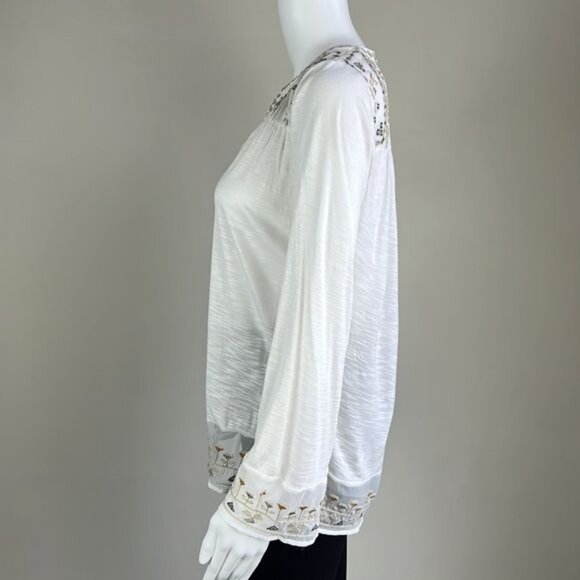 LUCKY BRAND Embroidered Top - XS - Picture 3 of 9